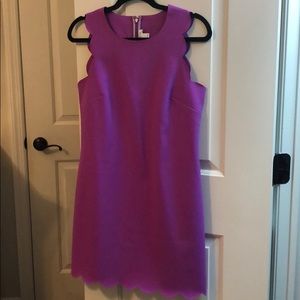 Jcrew scallop trimmed dress